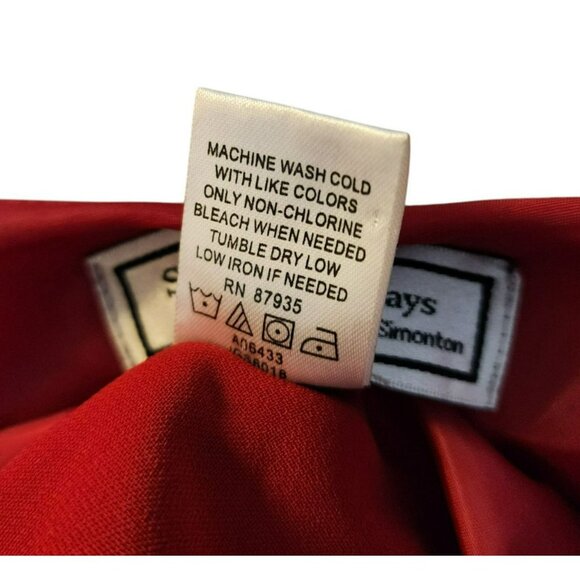 Simonton Says Dress 1X | Red Shift | Drape Neck | Sleeveless | Office to Cocktai - Picture 6 of 7